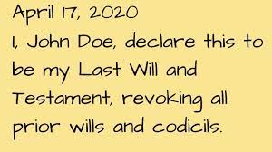 A holographic will is simply a will that is entirely in your own handwriting. Sample Handwritten Will Leaving Estate To Children No Notary Or Witness Requirement Youtube