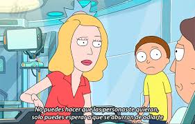 Es una pérdida de tiempo (.) la escuela no es un lugar para las personas. Last Hope Rick Morty S02e08