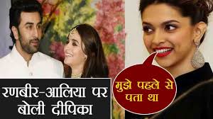 Deepika Padukone Reacts On Ranbir Kapoor Alia Bhatt Relationship Filmibeat Youtube