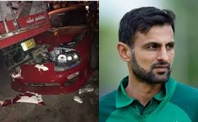 Kieron pollard 6 balls 6 sixes vs sri _ sri vs wi _1st t20i 2021. Shoaib Malik Escapes Narrow Injury After His Car Rams Onto A Truck Cricfit