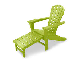 Key West Adirondack Chair With Ottoman Adirondack Chair Polywood Furniture Plastic Adirondack Chairs