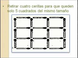 Moviendo solo 4 fósforos, se puede hacer que tome el camino contrario. Juego Cerillas Youtube