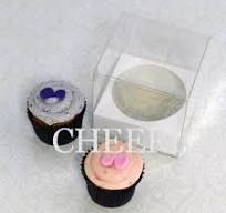 1 Cupcake Clear PVC Box($1.25/pc x 25 units)