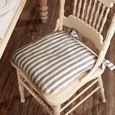 Maybe you would like to learn more about one of these? Amazon Com Gray Gables Grain Sack Stripe Chair Pad 15 X 16 Gray And Off White Farmhouse Vintage Country Cottage Kitchen Dining Chair Cushion W Ties Kitchen Dining