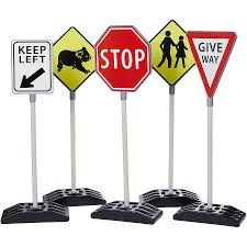 These funny signs range from the whimsical, to the witty, to the downright stupid. 5 Piece Double Sided Australian Traffic Signs Big W