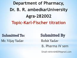Moisture Content Determination By Karl Fischer Titration | Ppt