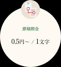 料金の目安 Ussの文字校正