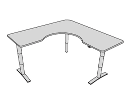 1 or 2 table/trunk latches. Vox Adjustable Wrap Corner Desk Populas