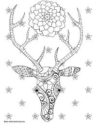 The zentangle mandala reindeer coloring pages also available in pdf file. Flora And Fauna Coloring Sheets Short Leg Studio