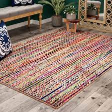 Tips + ideas · room inspirations · new season, new arrivals Sumitra Striped Handmade Braided Multicolor Area Rug Colorful Rugs Bedroom Area Rugs Rugs