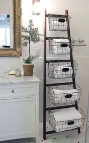 Diy Storage Ladder Clean And Scentsible Diy Storage Ladder Wire Basket Decor Diy Ladder