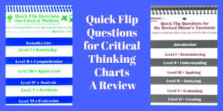 quick flip questions for critical thinking charts a review