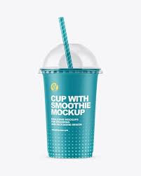 Matte Plastic Cup With Transparent Cap Mockup In Cup Bowl Mockups On Yellow Images Object Mockups Plastic Cups Design Mockup Mockup Free Psd