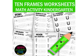 Tens and ones 30 family grade/level: Ten Frames Math Worksheets Kindergarten Grafik Von Happy Printables Club Creative Fabrica