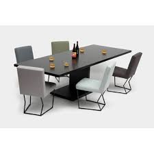 Artless 20 20 Solid Wood Dining Table Size 30 H X 42 W X 72 L Top Color Black Oak Bas Wood Dining Table Glass Round Dining Table