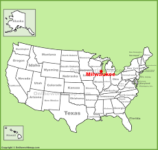 Find detailed bus routes, and schedules of the milwaukee county transit system on the system map. Milwaukee Location On The U S Map