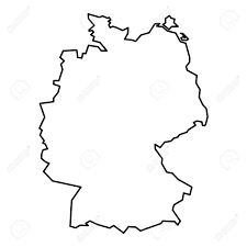 Zur beantwortung dieser frage stellt das statistische bundesamt vorläufige. Einfache Konturkarte Von Deutschland Schwarz Ubersichtskarte Auf Weissem Hintergrund Lizenzfrei Nutzbare Vektorgrafiken Clip Arts Illustrationen Image 64213299