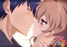 Taiga And Ryuuji Kiss Toradora Romantic Anime Anime Images Although they've tried a few times before, there's where they kiss for the first time. taiga and ryuuji kiss toradora