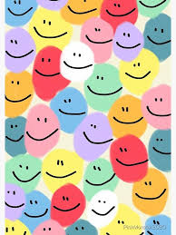 Cute Funny Smileys Pattern Backround Spiral Notebook By Pinkmonster2020 Redbubble Cute Patterns Wallpaper Art Collage Wall Cute Wallpaper Backgrounds