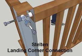 Home » shop » balustrade fittings » handrail bracket » handrail support brackets railing post 2. Handrail To Newel Post Connection Fixings