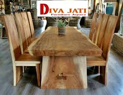Jual Meja Makan Trembesi Medan Model 8 Kursi Meja Trembesi Unik Kursi memiliki 4 kaki yang bertujuan untuk menopang berat beban di atasnya. jual meja makan trembesi medan model 8