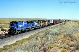 Cr 6618 A Ge C32 8 Do A Demonstration Run For The Atsf Culebra Nm On August 30 1985 By George Werkema Railroad Photos Train Burlington Northern
