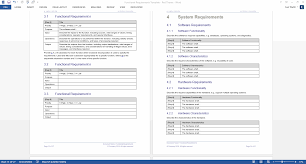Functional Requirements Specification Template Ms Word Templates Forms Checklists For Ms Office And Apple Iwork Document Templates Word Template Best Templates