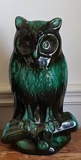 This is 6 tall x 11 deep x 6 wide. Blue Mountain Pottery Owl 10 Inches Tall Pottery Blue Mountain Owl