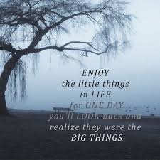 Enjoy The Little Things In Life For One Day You Ll Look Back And Realize They Were The Big Things Up Enjoy The Little Things In Life For One Day You Ll Look Back And Realize They Were The Big Things Tobymac Speak Life Psychic Quotes Speak Life