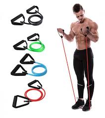 Rubber Resistance Bands With Handles, Resistance Tubes & Workout Bands -  Sale price - Buy online in Pakistan - Farosh.pk