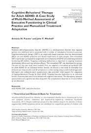 How can we update this field to a different timestamp using cbt? Pdf Cognitive Behavioral Therapy For Adult Adhd A Case Study Of Multi Method Assessment Of Executive Functioning In Clinical Practice And Manualized Treatment Adaptation