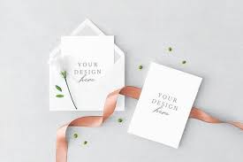 Greeting Card Envelope Mockup Stationery Mockup Greeting Card Envelope Wedding Templates
