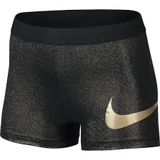 Black And Gold Nike Clothes Nike Pro Women S 3 Black Metallic Gold Training Shorts Aq4410 011 Xs S M L Xl Fashion Clothing Shoes Accessorie Nike Spandex Shorts Nike Women Nike Pros