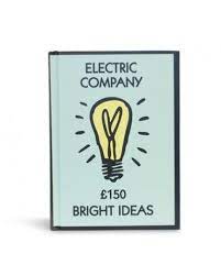 The lightbulb company, bicester, united kingdom. Monopoly Electric Company Notebook For Bright Ideas Retro Vintage Desk Hardback Notebook Company Notebooks