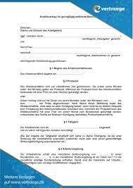 Check spelling or type a new query. Muster Vertrag Minijob Vertraege De