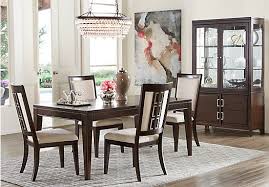 Sofia Vergara Santa Clarita Dark Cherry 5 Pc Dining Room Dining Room Sets Country Dining Rooms Minimalist Dining Room