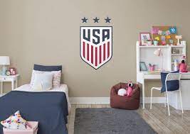 Soccer Bedroom Ideas Us Soccer Women S National Teams Crest Visit Us And Follow Us On Pinterest For All Our H Soccer Room Soccer Bedroom Girls Soccer Bedroom