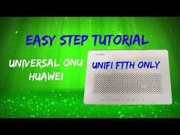 Cara mengaktifkan wifi hotspot modem huawei. How To Configure Universal Onu Huawei Youtube