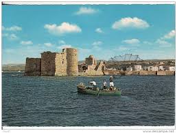De koning van syrië weigerde hiermee in te gaan en mobiliseerde zijn troepen. Lebanon Saida Sidon Liban Libanon Chateau Des Croises Bateau Barque Peche Timbre Carte Moderne Grand Format