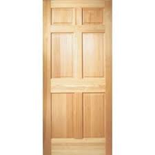 Masonite 30 In X 80 In 6 Panel Unfinished Fir Front Exterior Door Slab 22511 The Home Depot Wood Exterior Door Wood Front Doors Masonite Interior Doors