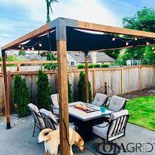 Pergola Kit With Shade Sail For 4x4 Wood Posts Shade Sail Pergola Shade Pergola Kits