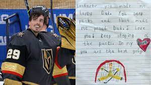 This content is not available due to your privacy preferences. Fleury S 5 Year Old Daughter Sends Cute Note To Golden Knights Goalie Dad