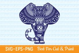Elephant Mandala Zentangle Graphic By Olimpdesign Creative Fabrica