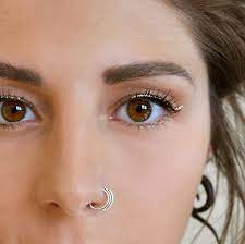 Boho Nose Ring Nose Ring Hoop Nose Jewelry Nose Hoop Ring Daith Earring Helix Hoop Moon Nose Ring Free Sprit Jewelry Boho Nose Ring Nose Ring Jewelry Nose Rings Hoop