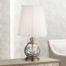 Ida Crystal Sphere And Brass 15 High Mini Accent Table Lamp 3g948 Lamps Plus With Images Mini Table Lamps Crystal Table Lamps Table Lamp