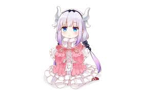 Miss kobayashi's dragon maid creator offers an early look at young tohru. Wallpaper Kawaii Anime Dragon Cute Japanese Horn Miss Kobayashi S Dragon Maid Images For Desktop Section Syodzyo Download