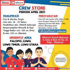 Alfamind dapat berisi link internet ke situs lainnya yang dimiliki dan dioperasikan oleh pihak ketiga. Lowongan Kerja Crew Store Alfamart Branch Makassar