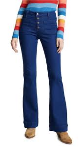 Wrangler High Rise Exaggerated Bootcut Jeans Pants For Women Denim Trends Bootcut Jeans