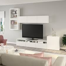 Ikea Best Aring Tv Kombination Mit Vitrinent Uuml Ren Wei Szlig Lappviken Klarglas Wei Szlig In 2020 Wohnzimmer Tv Wand Ideen Wohnzimmer Tv Tv Wanddekor
