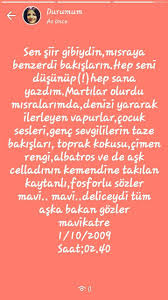 Pakize Adli Kullanicinin Mavi Panosundaki Pin Siir Mavi Fosforlu